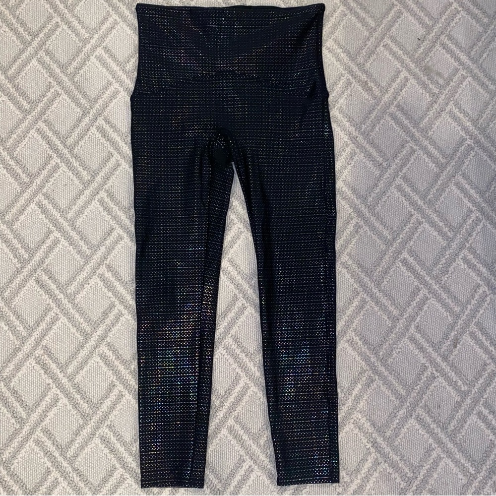 SPANX Black Iridescent Leggings - Picture 2 of 11